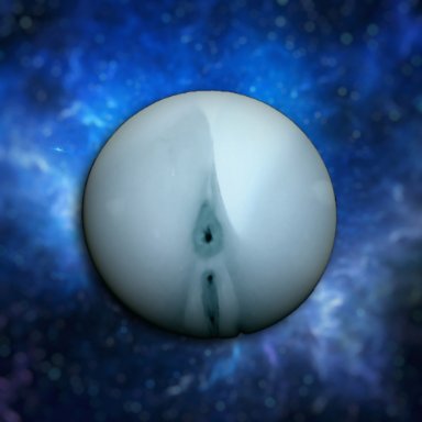 unknown artist, uranus (planet), ambiguous gender, space background, planet, anus, ass, big ass, big anus, pussy