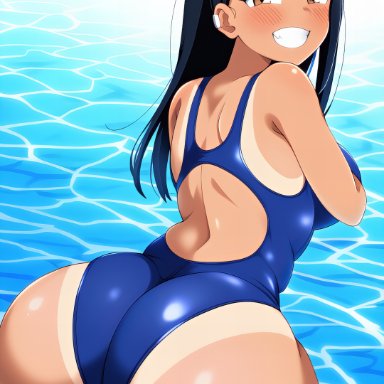 please don't bully me, nagatoro, hayase nagatoro, 1girls, ass, ass cleavage, ass focus, big ass, big butt, black hair, blush, brown eyes, clothed, clothed female, clothing, female