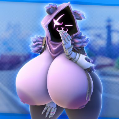 fortnite, raven team leader, not person420, person-420, big breasts, breasts, cleavage, female, furry, huge breasts, nipples, thick thighs, wide hips