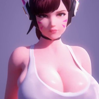 blizzard entertainment, overwatch, overwatch 2, d.va, hana song, benevolent bunny, ass, behind view, big ass, big butt, brown hair, brunette hair, female, from behind, from behind position