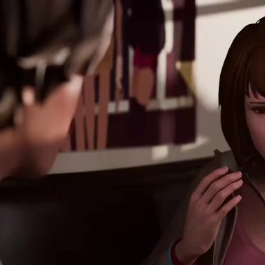 life is strange, max caulfield, memz3d, 1boy, 1boy1girl, 1female, 1girl1boy, 1girls, 1male, bare feet, bare legs, barefoot, blue eyes, brown hair, cock