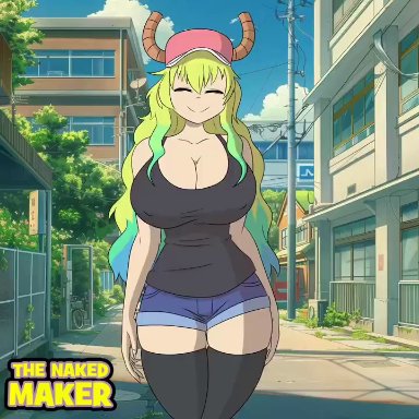 miss kobayashi's dragon maid, lucoa, lucoa (maidragon), the naked maker, nude female, ray gun, sound, sound effects, tagme, video
