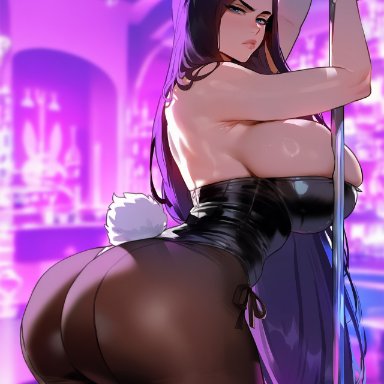 bleach, unohana retsu, floox, thiccwithaq (ai style), 1girls, ass, black hair, breasts, dat ass, female, hips, huge ass, huge breasts, large breasts, light skin