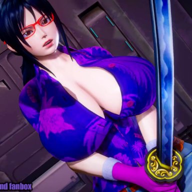 honey select, illusion soft, one piece, one piece film gold, one piece film red, one piece film strong world, one piece film z, one piece: egghead arc, marine (one piece), monet (one piece), tashigi, vergo, fulanox34, 1boy, 2girls