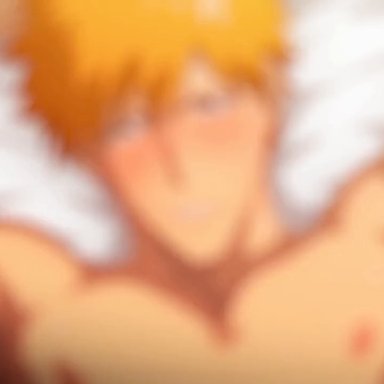 bleach, ichigo kurosaki, shihouin yoruichi, theobrobine, big breasts, big penis, cum, cum inside, nipple play, sound, tagme, video