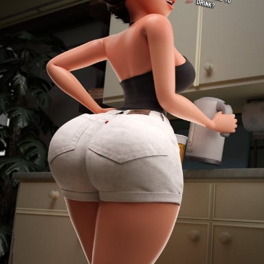 disney, pixar, the incredibles, elastigirl, helen parr, smitty34, 1girls, ass, big ass, big breasts, big thighs, breasts, bust, busty, chest