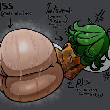 one-punch man, tatsumaki, nanodude78, 1girls, anger vein, ass, ass bigger than body, ass bigger than head, ass focus, back view, big ass, bottom heavy, bottomless, dumptruck butt, giant ass