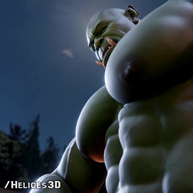 god of war, kratos, helices3d, 3boys, 3males, abs, alpha male, anal sex, ass, ass grab, audio, balls, bara, bara ass, barazoku