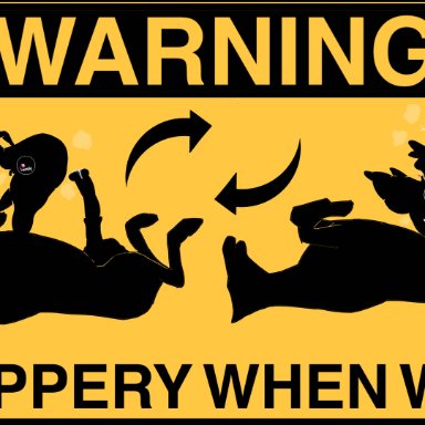 warning sign person, candydentist, anal, anal sex, animal genitalia, animal penis, big penis, bottom heavy, equid, equine, equine genitalia, equine penis, femboy, feral, futanari