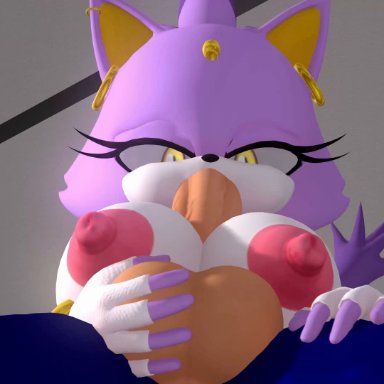 sonic (series), sonic rush, sonic the hedgehog (series), blaze the cat, sonic the hedgehog, anno morana, lovemilliesm, plumenjoyerse, anthro, anus, areola, balls, big breasts, big butt, big penis