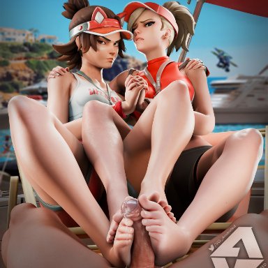 overwatch, vganimated, blender, cum, feet, femdom, foot fetish, foot focus, foot play, footjob, overwatch2, soles, toes, 3d, parody