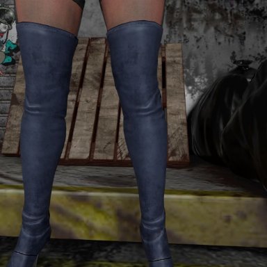 nier, nier: automata, yorha 2b, sofiatheartist, 1futa, alternate body type, alternate costume, big penis, blowjob, dominatrix, futadom, futanari, penis, pov, submissive pov