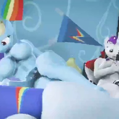 friendship is magic, hasbro, my little pony, rainbow dash (mlp), screw (oc), screwingwithsfm, 1futa, 2futas, 5 fingers, anal, animal genitalia, anthro, anthro on anthro, anthro penetrated, anthro penetrating