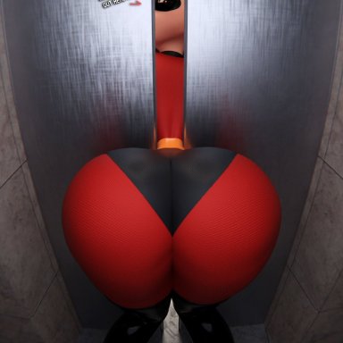 disney, pixar, the incredibles, elastigirl, helen parr, smitty34, 1girls, ass, big ass, big breasts, big thighs, breasts, bust, busty, chest