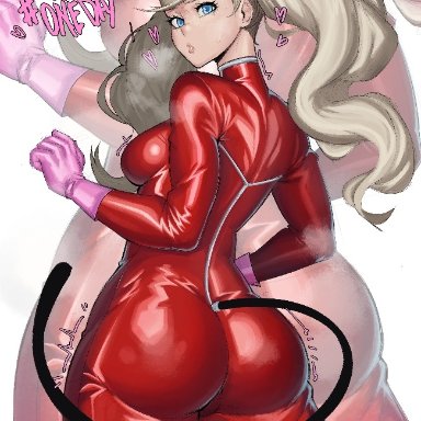 atlus, megami tensei, persona, persona 5, sega, ann takamaki, spelledy, 1girls, ass, big ass, blonde, blonde female, blonde hair, blue eyes, blue eyes female