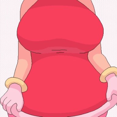 reddit, sega, sonic (series), sonic the hedgehog (series), amy rose, ikiki, 1female, 1girl, big boobs, big breasts, big tits, boob drop, female, female only, flashing breasts