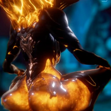 warframe, ember (warframe), ember heirloom (warframe), ulfsark3d, 1female, 1male, anal, anal sex, ass, ass focus, asshole, big ass, big thighs, blender, bouncing ass