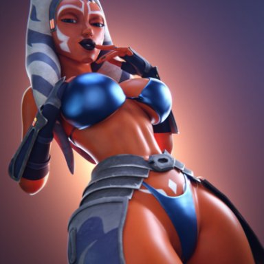 clone wars, lucasfilm, star wars, star wars rebels, star wars: ahsoka, ahsoka tano, togruta, smitty34, 1girls, alien, alien girl, alien humanoid, big ass, big breasts, breasts