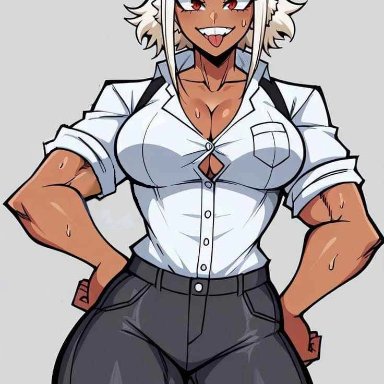 ai generated, my hero academia, mirko, miruko, rumi usagiyama, joshkashi, big breasts, breast expansion, breasts bigger than head, discord artist, discord joshkashi, female, hot af, milk, milk squirt