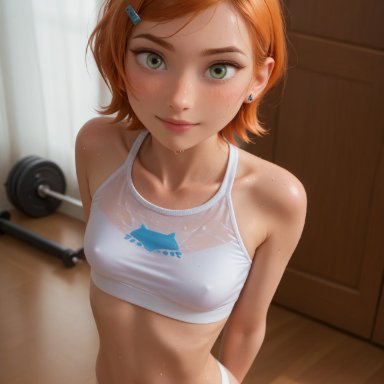 ben 10, gwen tennyson, petiteai, 1girls, ass, athletic, athletic female, curvaceous, curvy, curvy figure, cute, cute face, female, fit, fit female