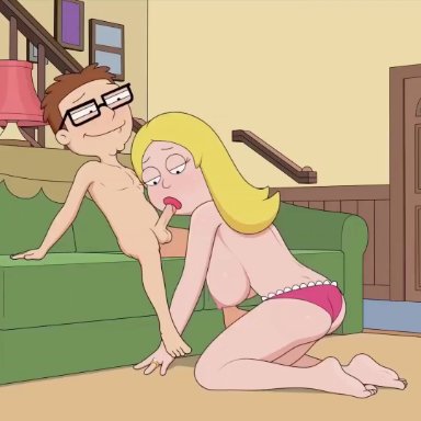 american dad, francine smith, sfan, blonde hair, cum, incest, mother and son, oral, animated, tagme, video