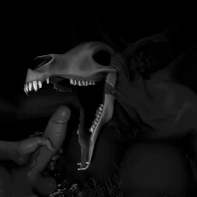 wendigo, rayhuma, 1boy, 1girls, cum, monster girl, 3d, animated, tagme, video