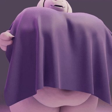 undertale, undertale (series), toriel, kinngyeen, 1girls, anthro, areolae, ass, belly, bouncing breasts, breasts, dress, dress lift, exposing, exposing breasts