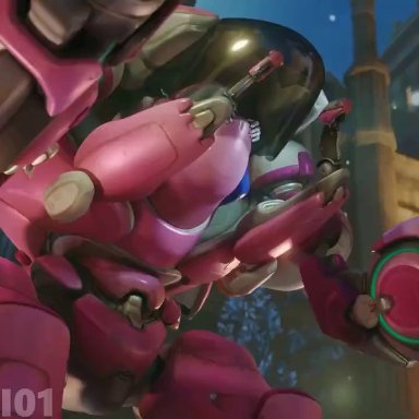 blizzard entertainment, overwatch, overwatch 2, d.va, hana song, srasoni01, 1boy, 1boy1girl, 1female, 1girl1boy, 1girls, 1male, asian, asian female, barely clothed