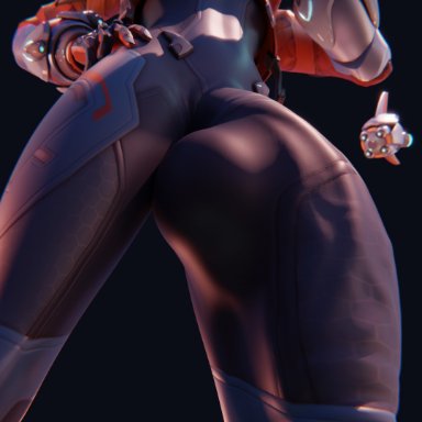 overwatch, overwatch 2, juno (overwatch), teo minh, chainsmoker, 1futa, bodysuit, bulge, futa only, futanari, gigantic penis, huge bulge, human, skin tight, solo