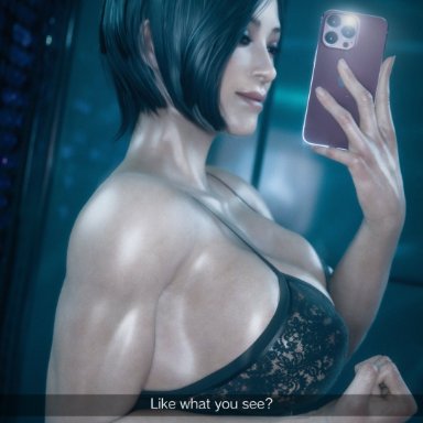 capcom, resident evil, ada wong, nerohunter6, 1girls, asian, asian female, black hair, breasts, female, female focus, female only, large breasts, muscular, muscular female