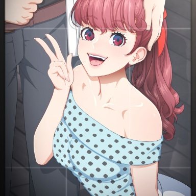 persona, persona 5, persona 5 royal, joker (persona), kasumi yoshizawa, sumire yoshizawa, neocoill, big ass, big breasts, big penis, pussy juice, red hair