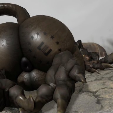 fallout, microsoft, roblox, deathclaw, willie piv, anus, ass, balls, bethesda game studios, big balls, big butt, black anus, brown balls, brown body, brown claws