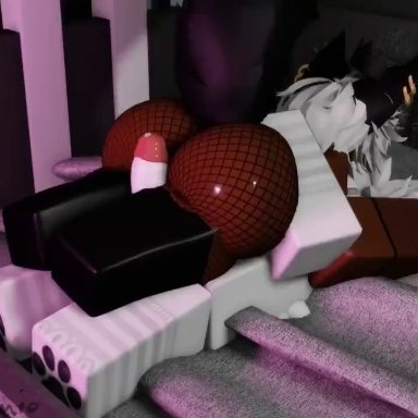 roblox, mermio (oc), robloxian, mermio, 1femboy, 1male, 2male, 2males, ass, ass jiggle, ass jiggling, big ass, big ass (male), bottom heavy femboy, bubble ass