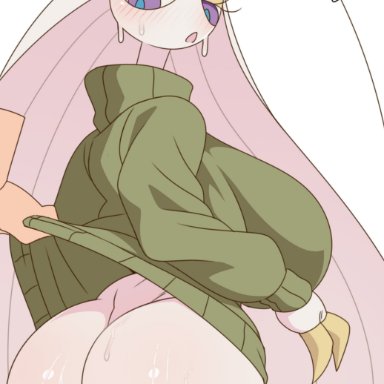 game freak, pokemon, pokemon sm, pokemon usm, pheromosa, pok&#233;mon (species), pokemon (species), plankzu, !, 1girls, ass, big ass, big breasts, big butt, big thighs