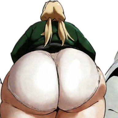 boruto: naruto next generations, naruto (series), naruto shippuden, hyuuga hinata, otsutsuki kaguya, tsunade, 3girls, ass size difference, bbw, bottom heavy, fat ass, lineup, pawg, plump ass, round ass