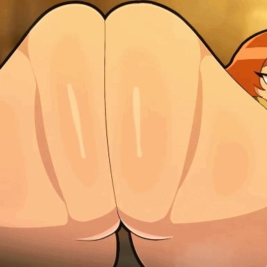 scott pilgrim, kim pine, asstronsfw, 1girls, ass, ass clapping, bending down, bending over, big ass, big boobs, big breasts, big butt, boobs, breasts, female