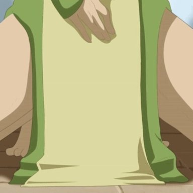 avatar legends, avatar the last airbender, toph bei fong, deepstroke, 1girls, earth kingdom, female, female only, human, small breasts, solo, stripping, animated