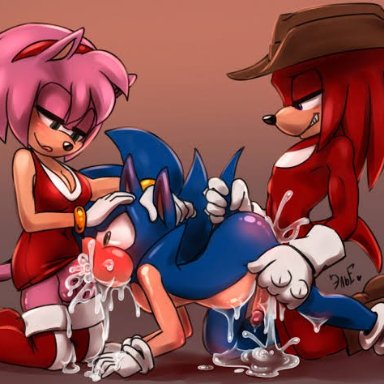 sonic the hedgehog (series), sonic (series), sonic the hedgehog, amy rose, knuckles the echidna, futanari, female, male, furry, female futa, femboy