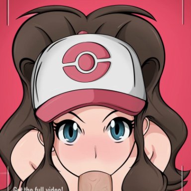 nintendo, pokemon, pokemon bw, hilda (pokemon), liza (pokemon), retrofap, 1boy, 1girl1boy, 1girls, big breasts, blue eyes, blush, brown hair, brown skinned male, bulge