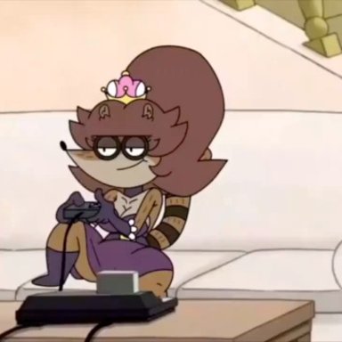 rigby (regular show), benson, d-art, animated, big ass