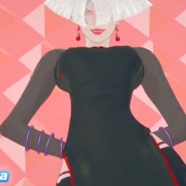 street fighter, street fighter 6, a.k.i., anonbluna, after sex, ahe gao, asian female, ass clapping, black male, blissful, clapping cheeks, cum, cum inside, curvy, dark skin