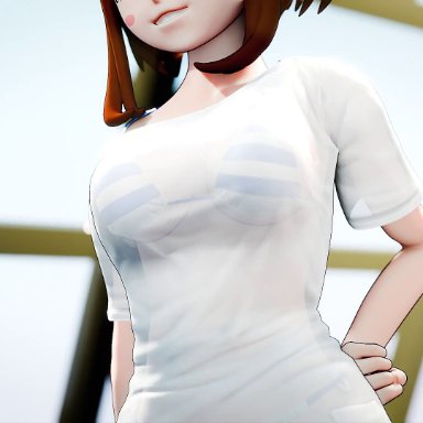 my hero academia, ochako uraraka, uraraka ochako, amateurthrowaway, misuzugon, 1girls, 3boys, ability indecency, alternate costume, anal, anal penetration, anal sex, ass, blowjob, brown hair