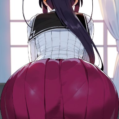 high school dxd, akeno himejima, creamy ai, ass, ass focus, big ass, big butt, bubble ass, bubble butt, curvy, dat ass, fat ass, from behind, huge ass, large ass