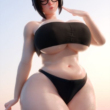 blizzard entertainment, overwatch, overwatch 2, mei (overwatch), smitty34, 1girls, asian, asian female, brown hair, brown hair female, brunette hair, chubby, chubby female, female, female focus