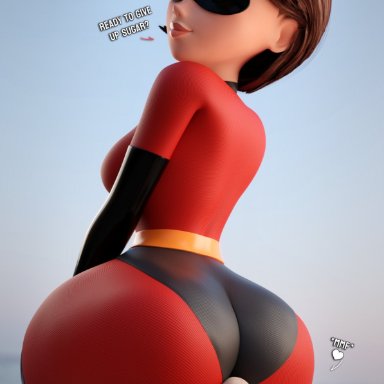 disney, pixar, the incredibles, elastigirl, helen parr, smitty34, 1girls, big ass, big breasts, big thighs, breasts, bust, busty, chest, curvaceous