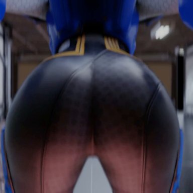 overwatch, overwatch 2, tracer, tracer (overwatch), kishi, kishi3d, 1girls, ass, ass closeup, ass expansion, ass focus, ass inflation, ass jiggle, ass shake, big ass