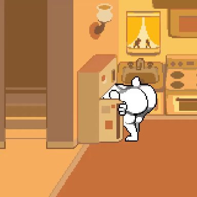 deltarune, undertale, toriel, lepixius, 1girls, ass, female, fridge, nude, sticking ass out, &lt;1 second video, animated, pixel art, tagme, video