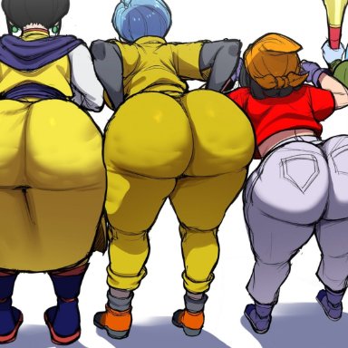 dragon ball, dragon ball gt, dragon ball super, android 18, bulma briefs, chichi, cus, kefla, marcarita, pan (dragon ball), vados, videl (gt saga), blackwhiplash, bwl, 9girls