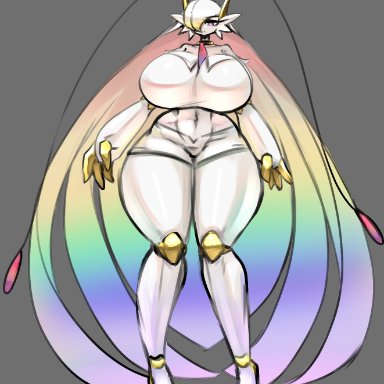 nintendo, pokemon, gardevoir, generation 3 pokemon, generation 7 pokemon, pheromosa, pokemon (species), ultra beast, gipehtyboon, yboon, big breasts, breasts, female, fusion, fusion character