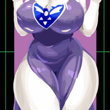 undertale, undertale (series), toriel, uzunote, 1girls, big breasts, big thighs, booba, breast expansion, breasts, dress, erect nipples, erect nipples under clothes, female, gigantic breasts